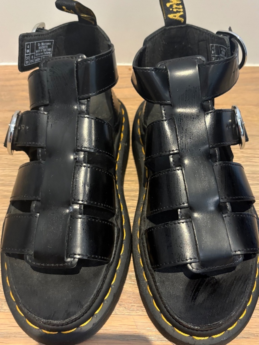 DR. MARTENS GRYPHON GLADIATOR SANDALS- SIZE 6